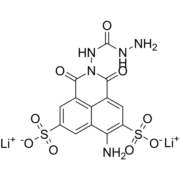 Lucifer Yellow CH dilithium salt Structure