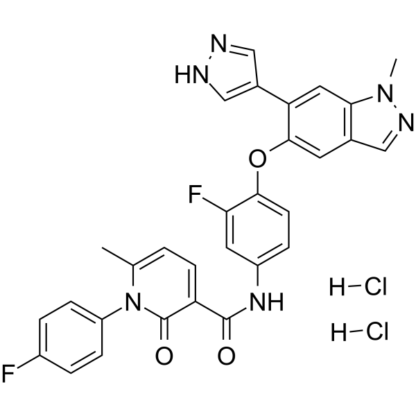 Merestinib dihydrochloride Structure
