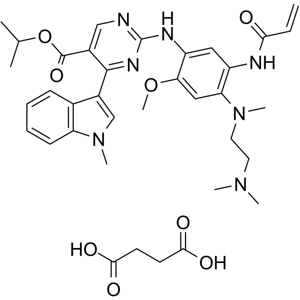 Mobocertinib succinate Structure