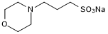 MOPS, sodium salt Structure