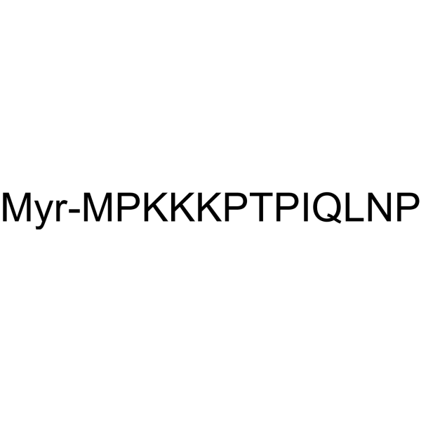 Myristoyl-MEK1 Derived Peptide Inhibitor 1 Structure