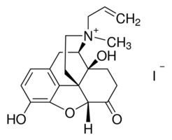 Naloxone methiodide Structure