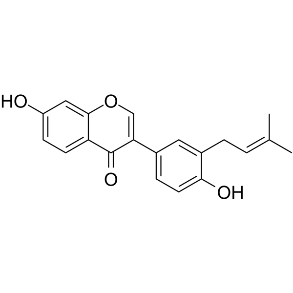 Neobavaisoflavone Structure