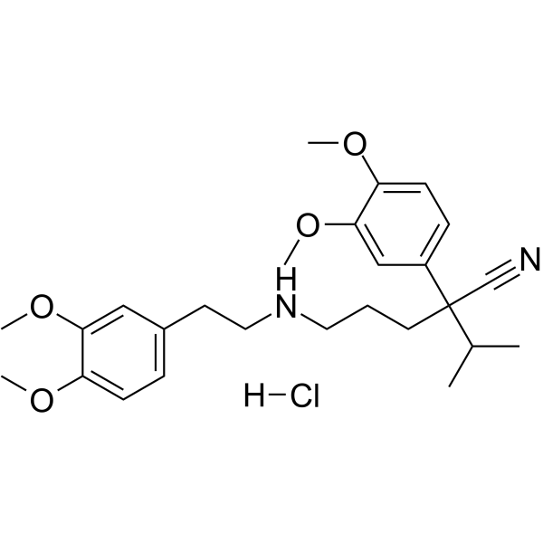 Norverapamil hydrochloride Structure