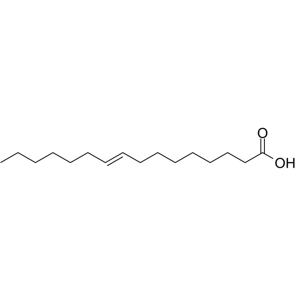 Palmitelaidic Acid Structure