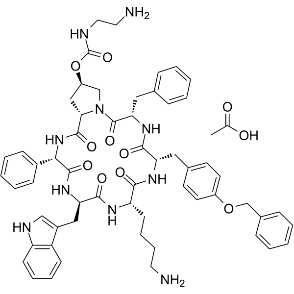 Pasireotide acetate Structure