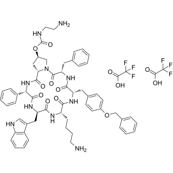 Pasireotide ditrifluoroacetate Structure