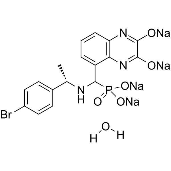 PEAQX tetrasodium hydrate Structure