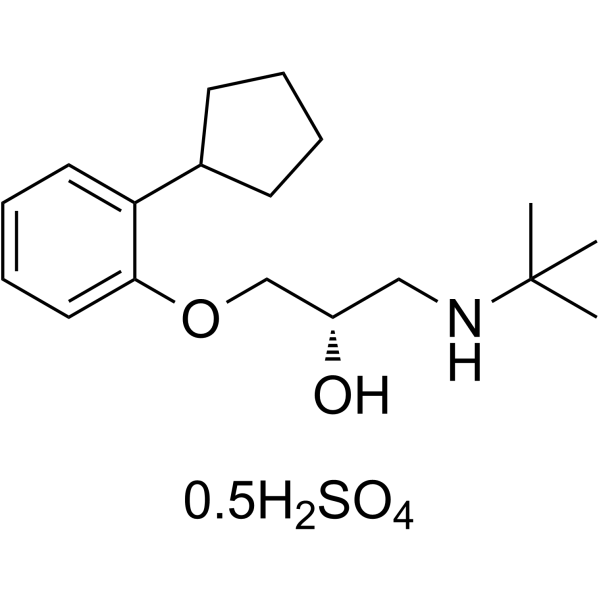 Penbutolol sulfate Structure