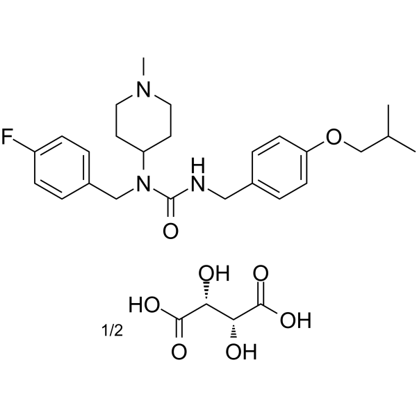 Pimavanserin hemitartrate Structure