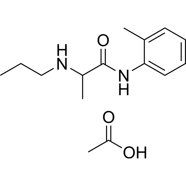 Prilocaine acetate Structure