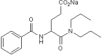Proglumide sodium salt Structure