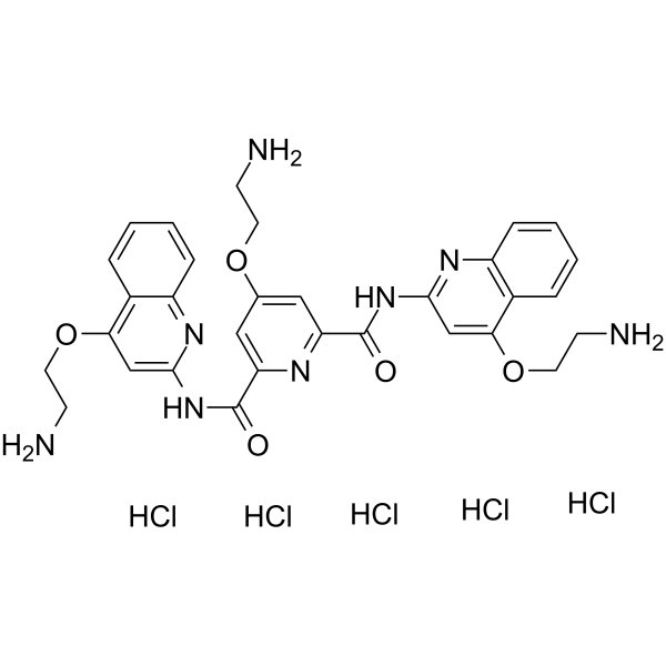 Pyridostatin hydrochloride Structure