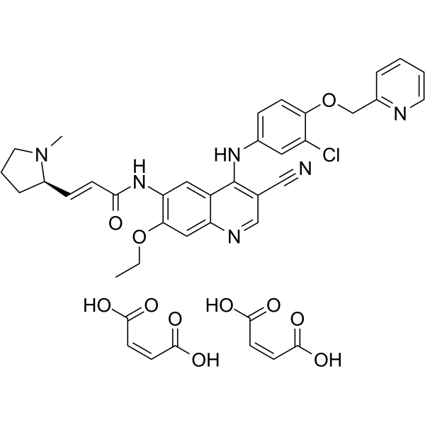 Pyrotinib dimaleate Structure