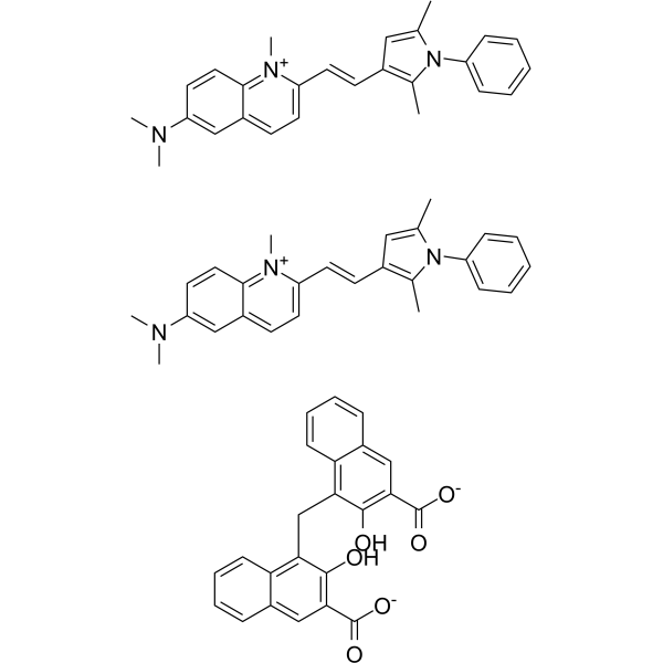 Pyrvinium pamoate Structure