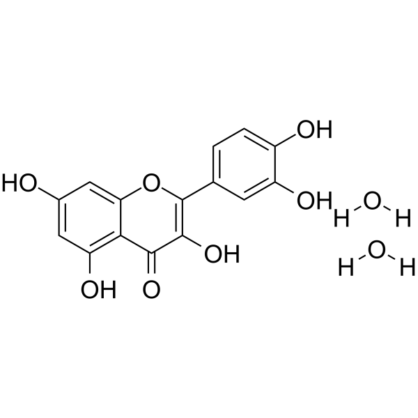 Quercetin dihydrate Structure