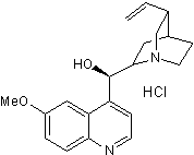 Quinine hydrochloride Structure