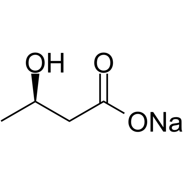 (R)-3-Hydroxybutanoic acid sodium Structure