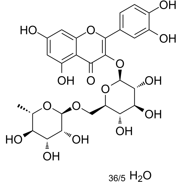 Rutin hydrate Structure