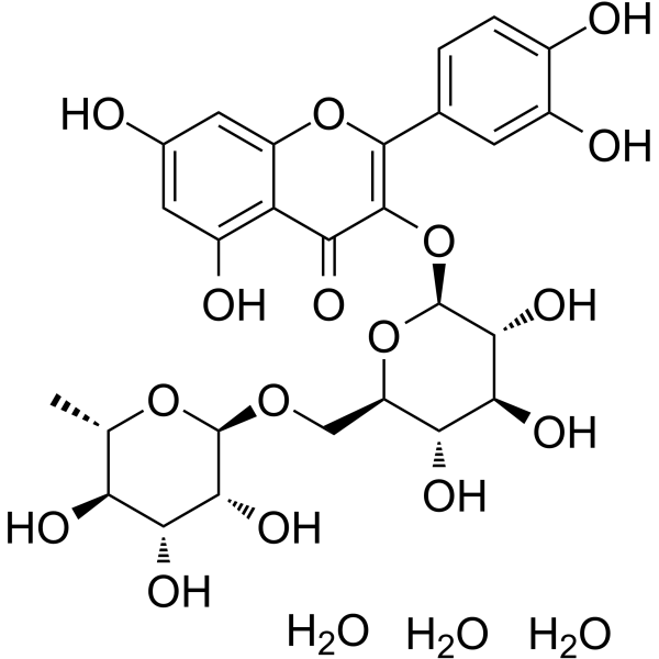 Rutin trihydrate Structure