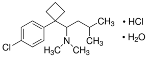 Sibutramine hydrochloride monohydrate Structure