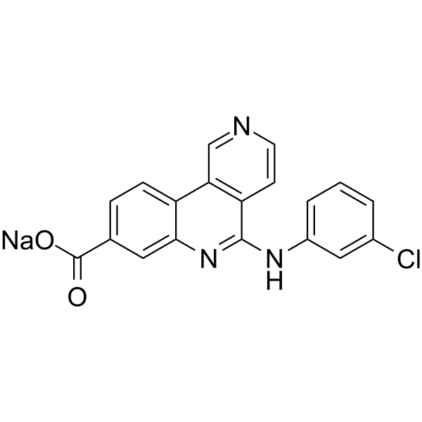 Silmitasertib sodium salt Structure