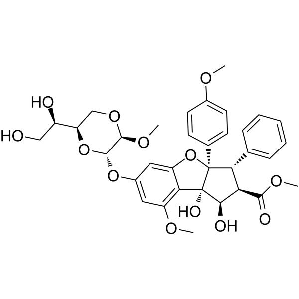 Silvestrol Structure