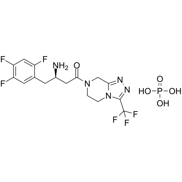 Sitagliptin phosphate Structure