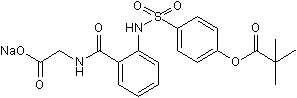 Sivelestat sodium salt Structure