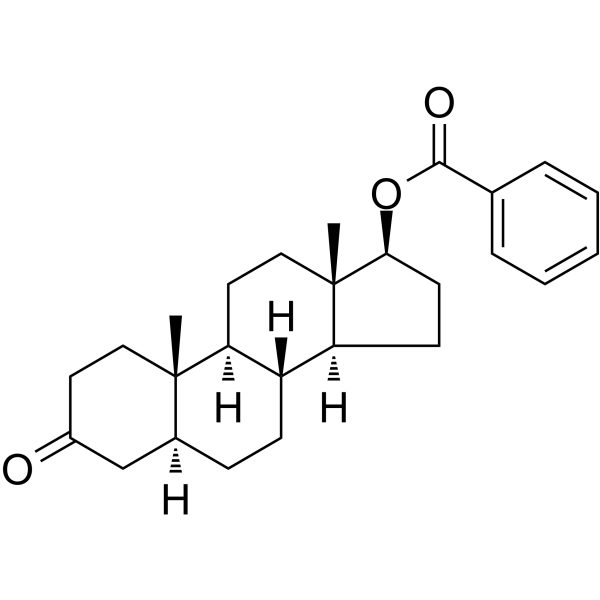 Stanolone benzoate Structure