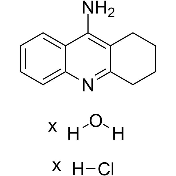 Tacrine hydrochloride (hydrate) Structure