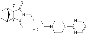 Tandospirone hydrochloride Structure