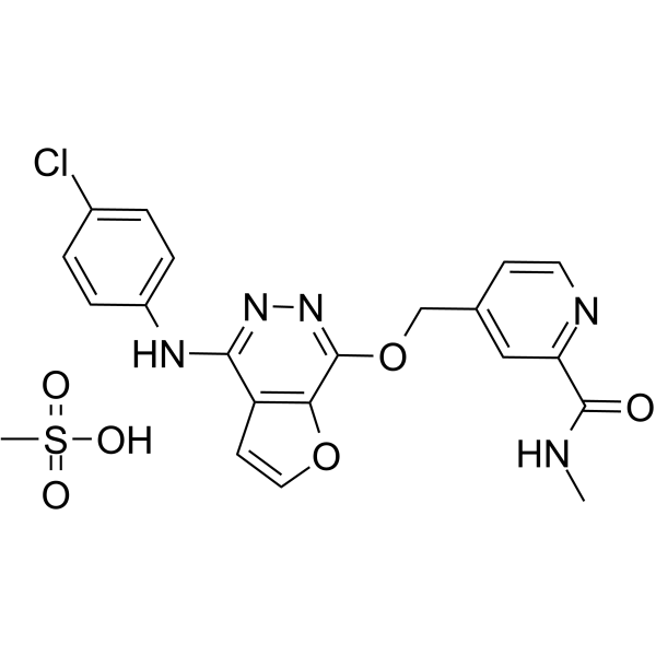 Telatinib mesylate Structure