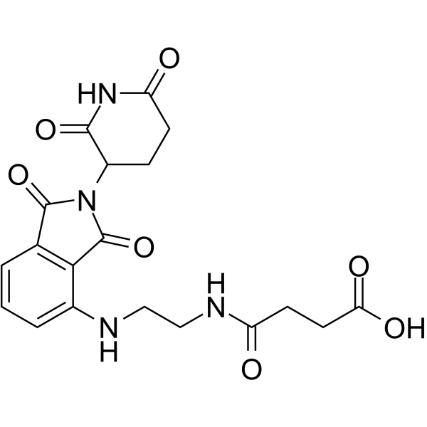 Thalidomide-C2-amido-C2-COOH  Structure
