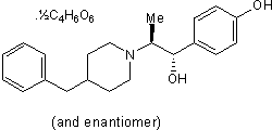 threo Ifenprodil hemitartrate Structure