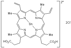 Tin protoporphyrin IX dichloride Structure