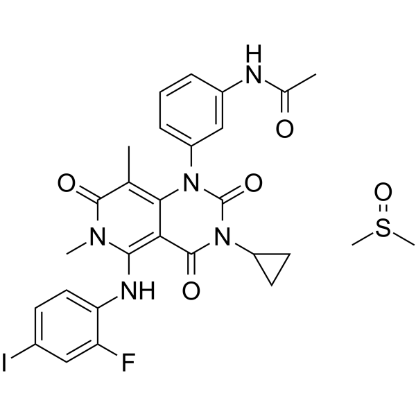 Trametinib (DMSO solvate) Structure