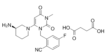 Trelagliptin succinate Structure