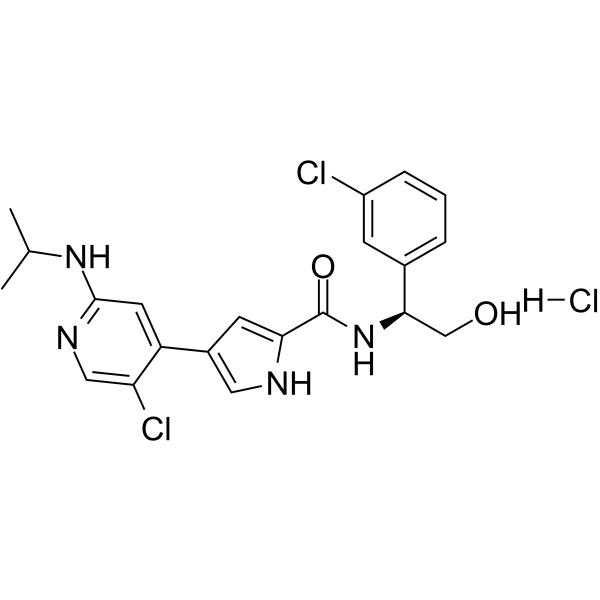 Ulixertinib hydrochloride Structure