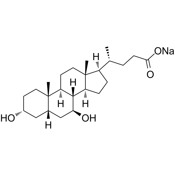 Ursodeoxycholic acid sodium Structure