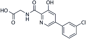 Vadadustat Structure