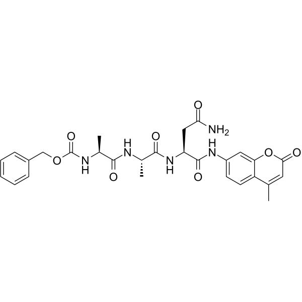 Z-Ala-Ala-Asn-AMC Structure